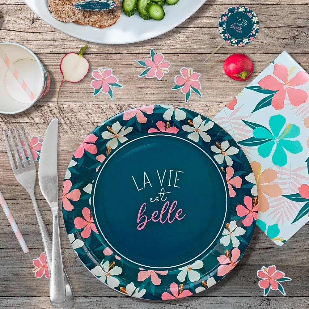 Rubrique Déco de Fête Jetable LA VIE EST BELLE