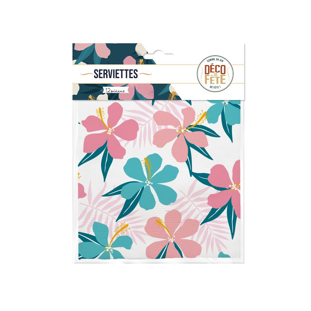 Pack 12 serviettes "la vie est belle"