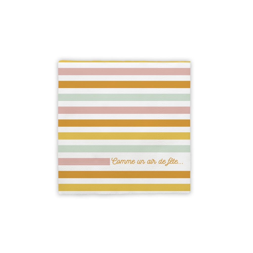 Pack 12 serviettes tropical summer