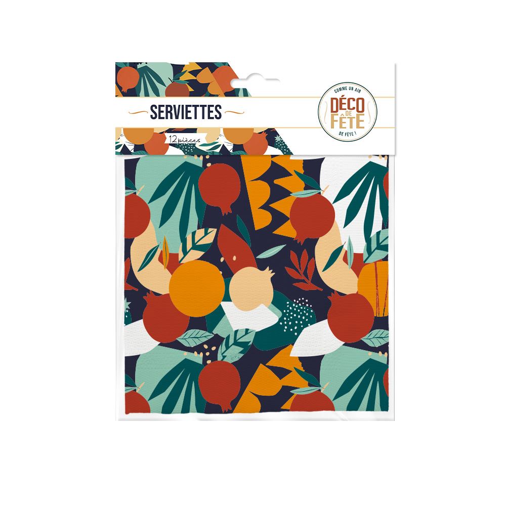 Pack 12 serviettes "oh happy day"