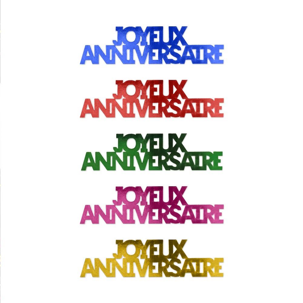Confettis deco table anniv