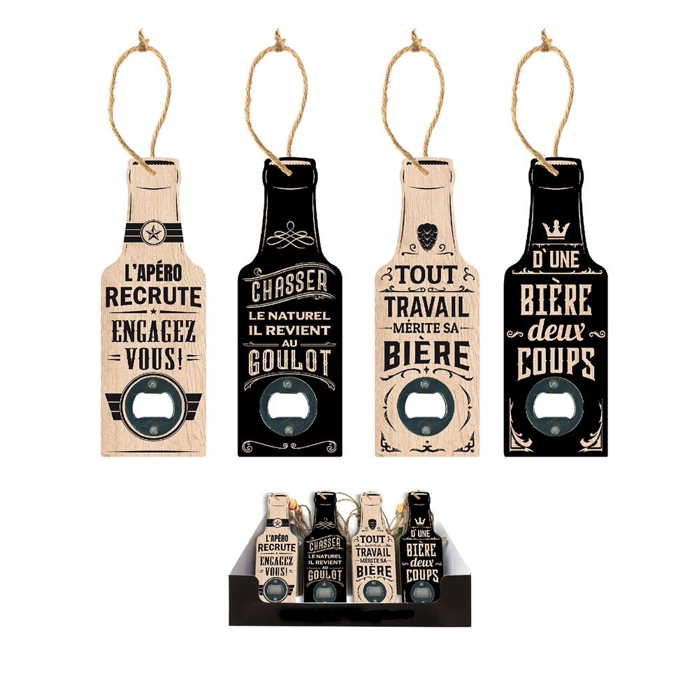 Decapsuleur bois apero 4mods /24pcs