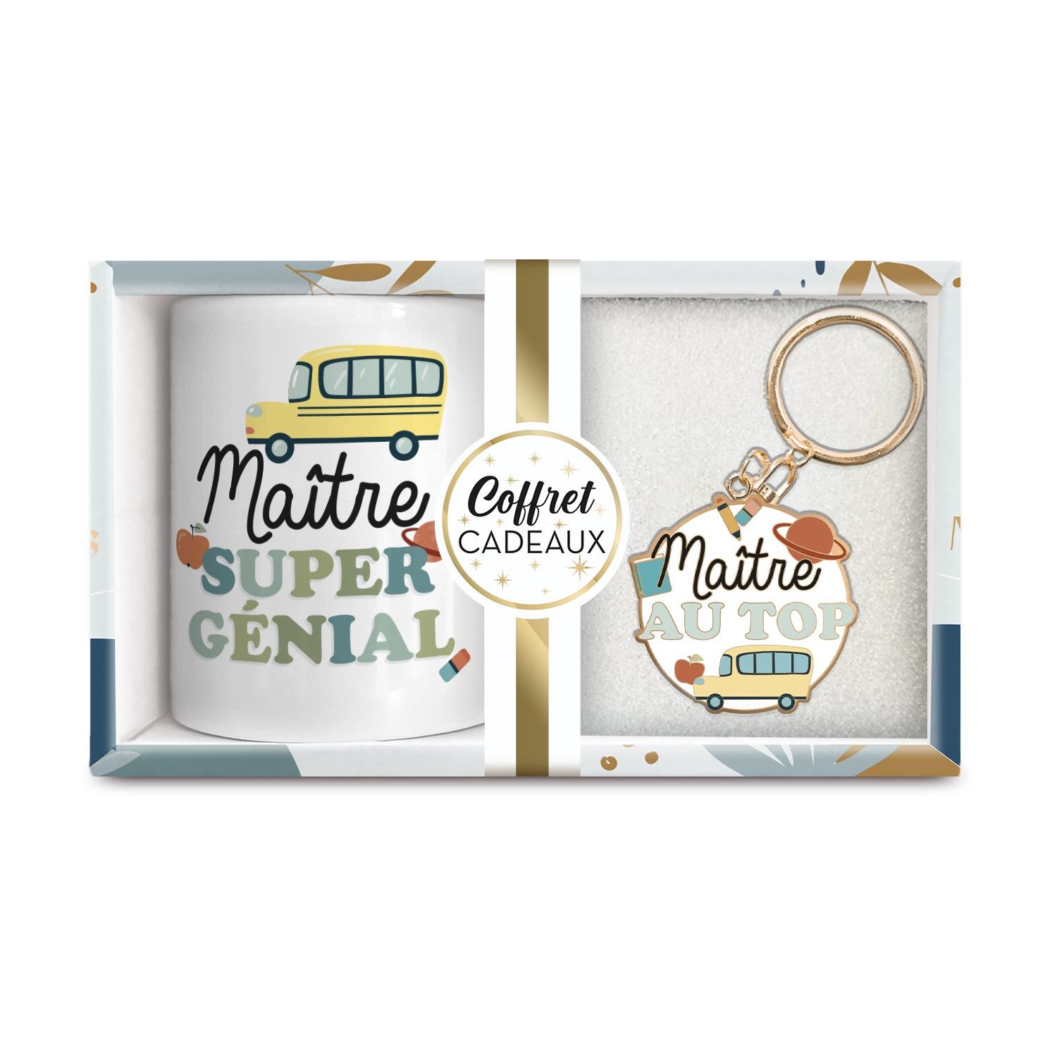Coffret mug porte cle "maitre"