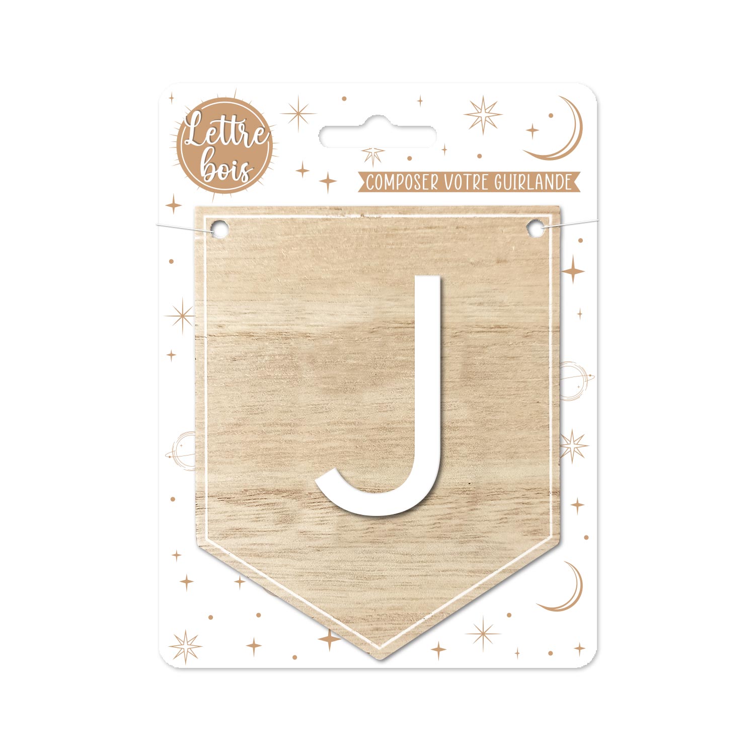 Plaque j pour guirlande alphabet