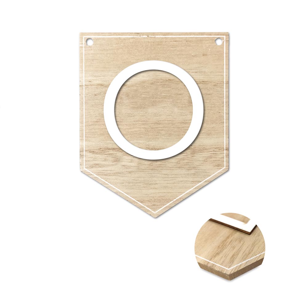 Plaque o pour guirlande alphabet