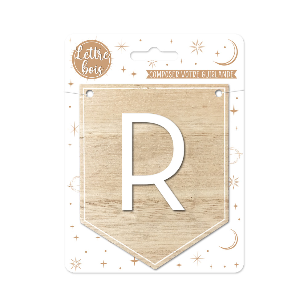 Plaque r pour guirlande alphabet