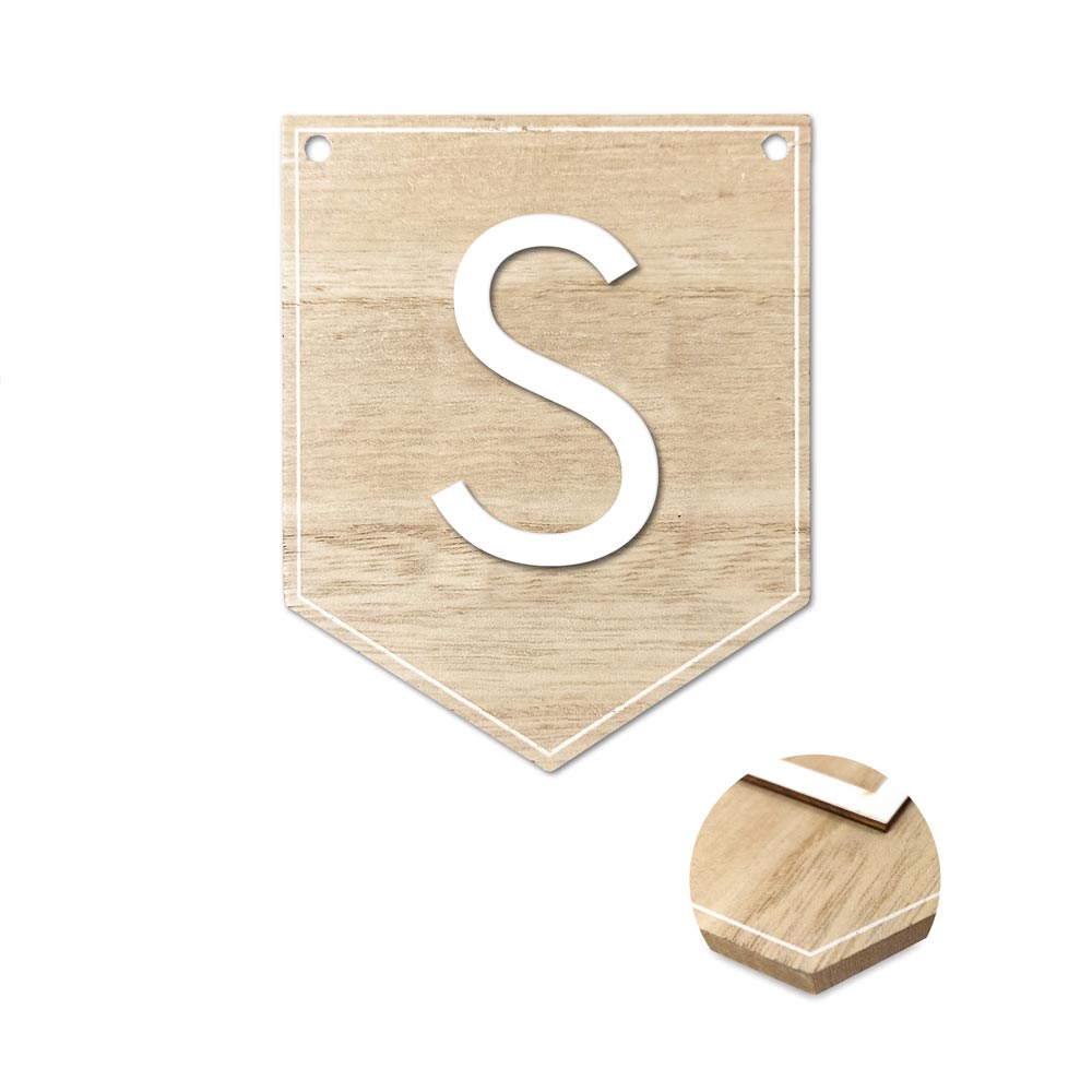 Plaque s pour guirlande alphabet