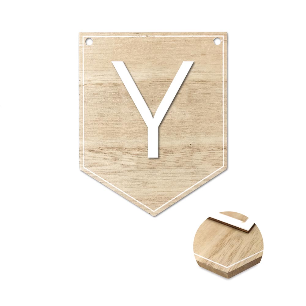 Plaque y pour guirlande alphabet