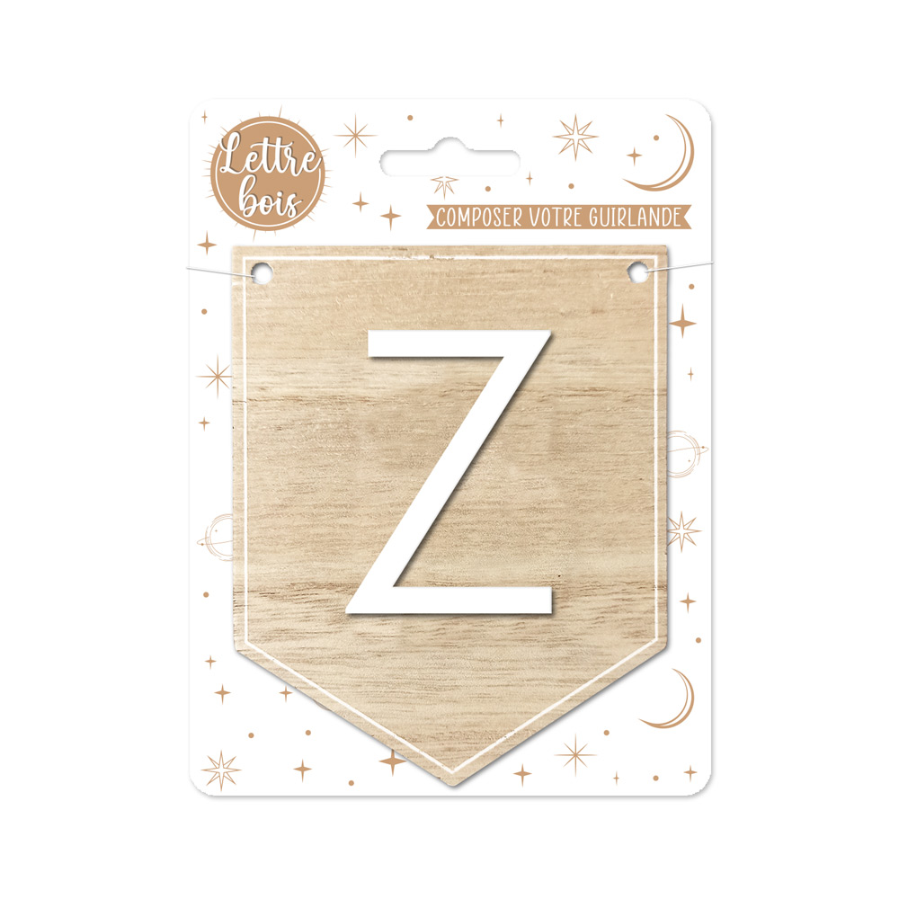 Plaque z pour guirlande alphabet