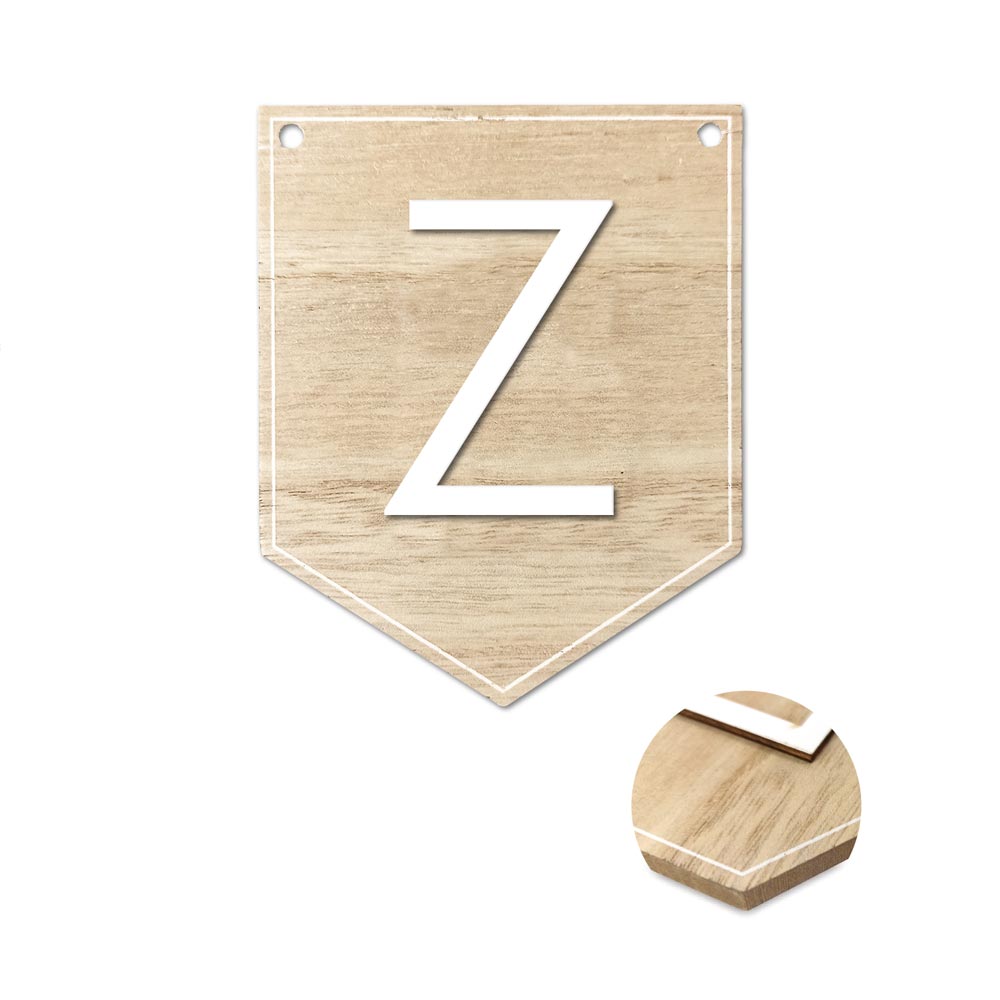Plaque z pour guirlande alphabet