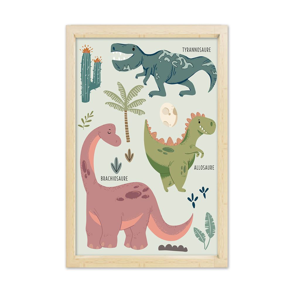 Cadre dinosaures 20x30cms