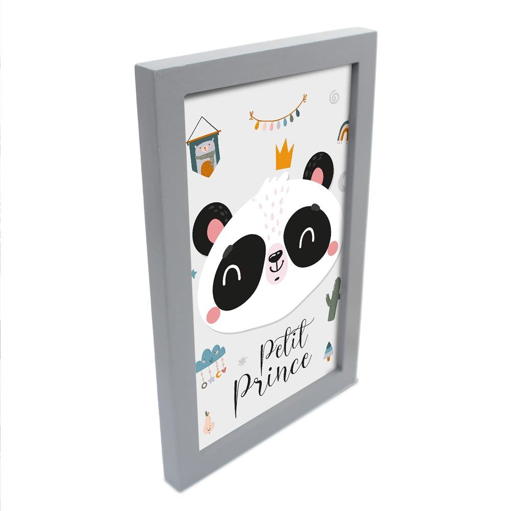 Cadre panda "petit prince" 20x30cms