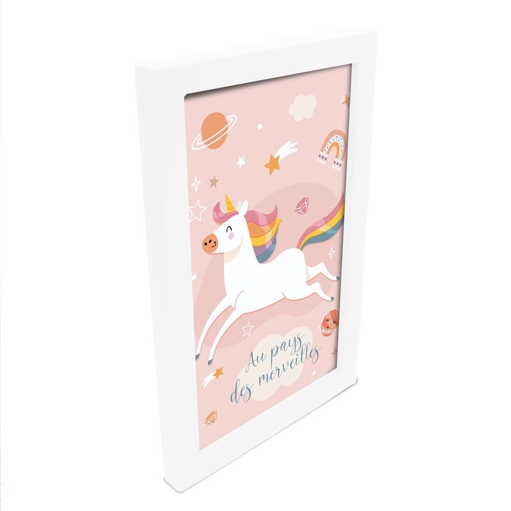 Cadre licorne 20x30cms