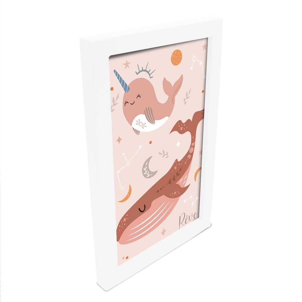 Cadre baleine "reve" 20x30cms