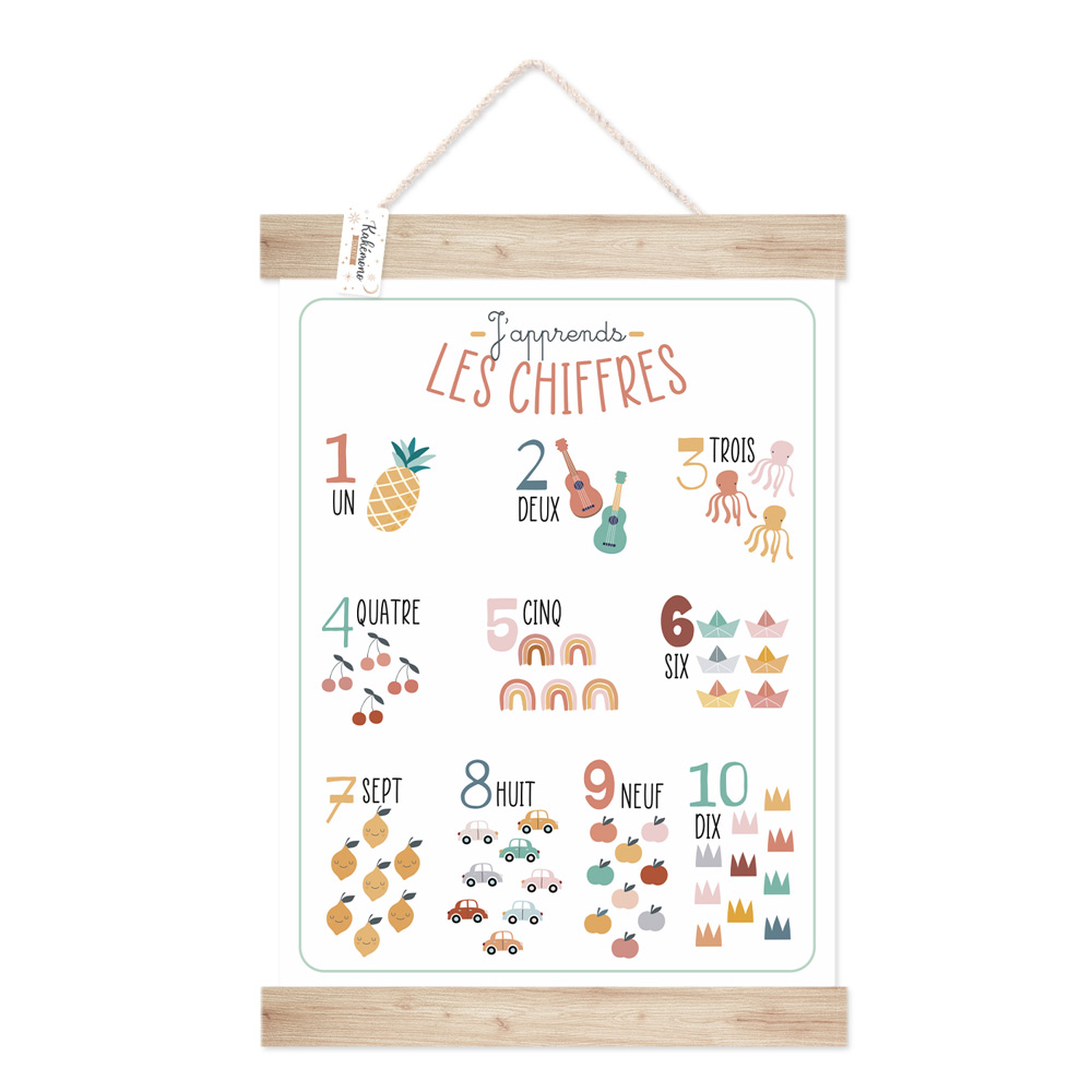 Kakemono "j apprends les chiffres"