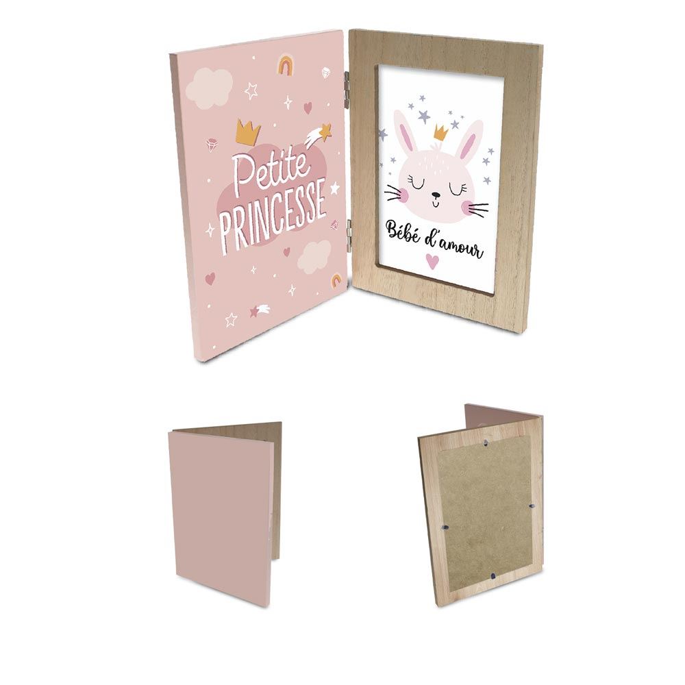 Cadre photo double princesse