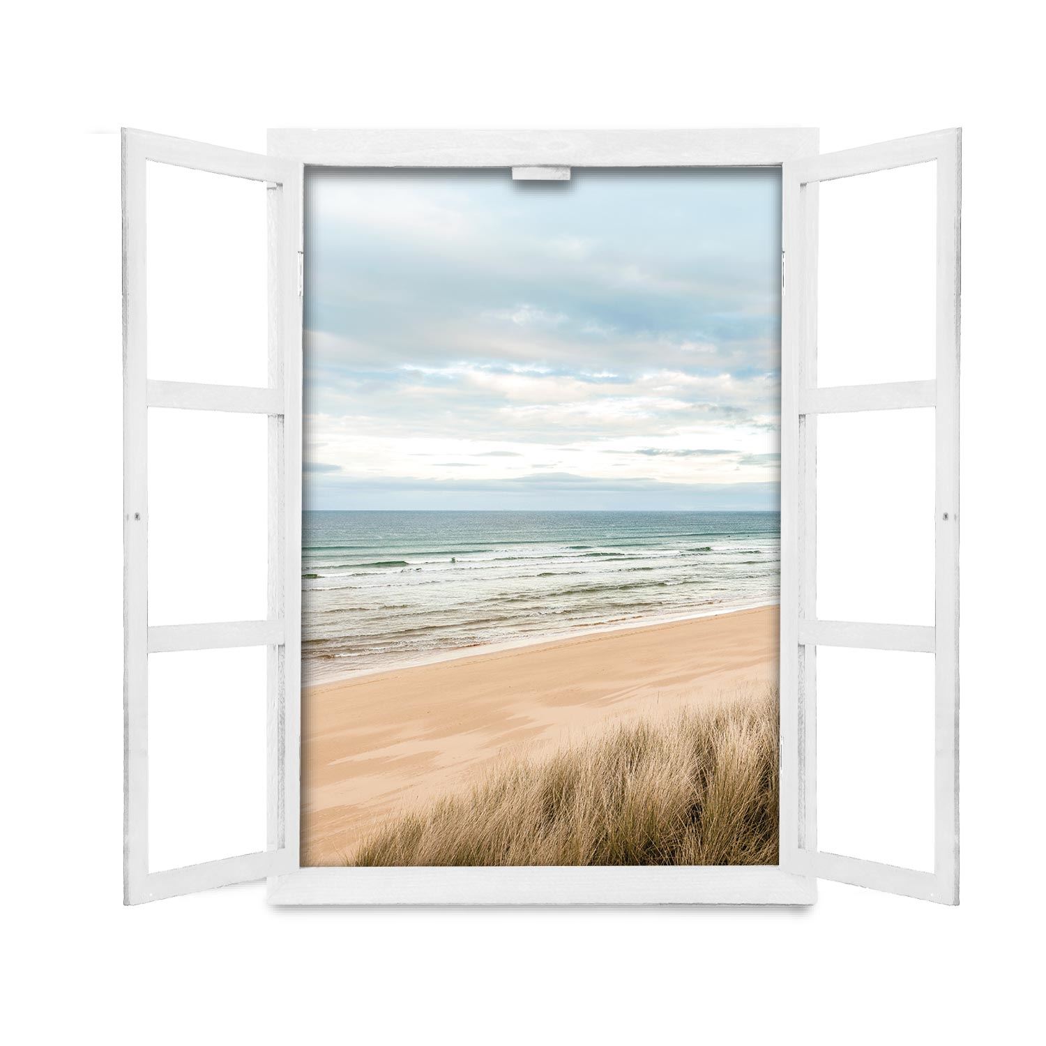 Fenetre tableau plage zen