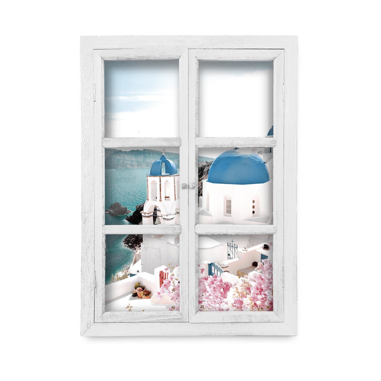Fenetre tableau vue santorin