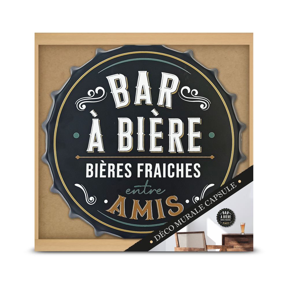 Deco murale capsule "bar a biere"