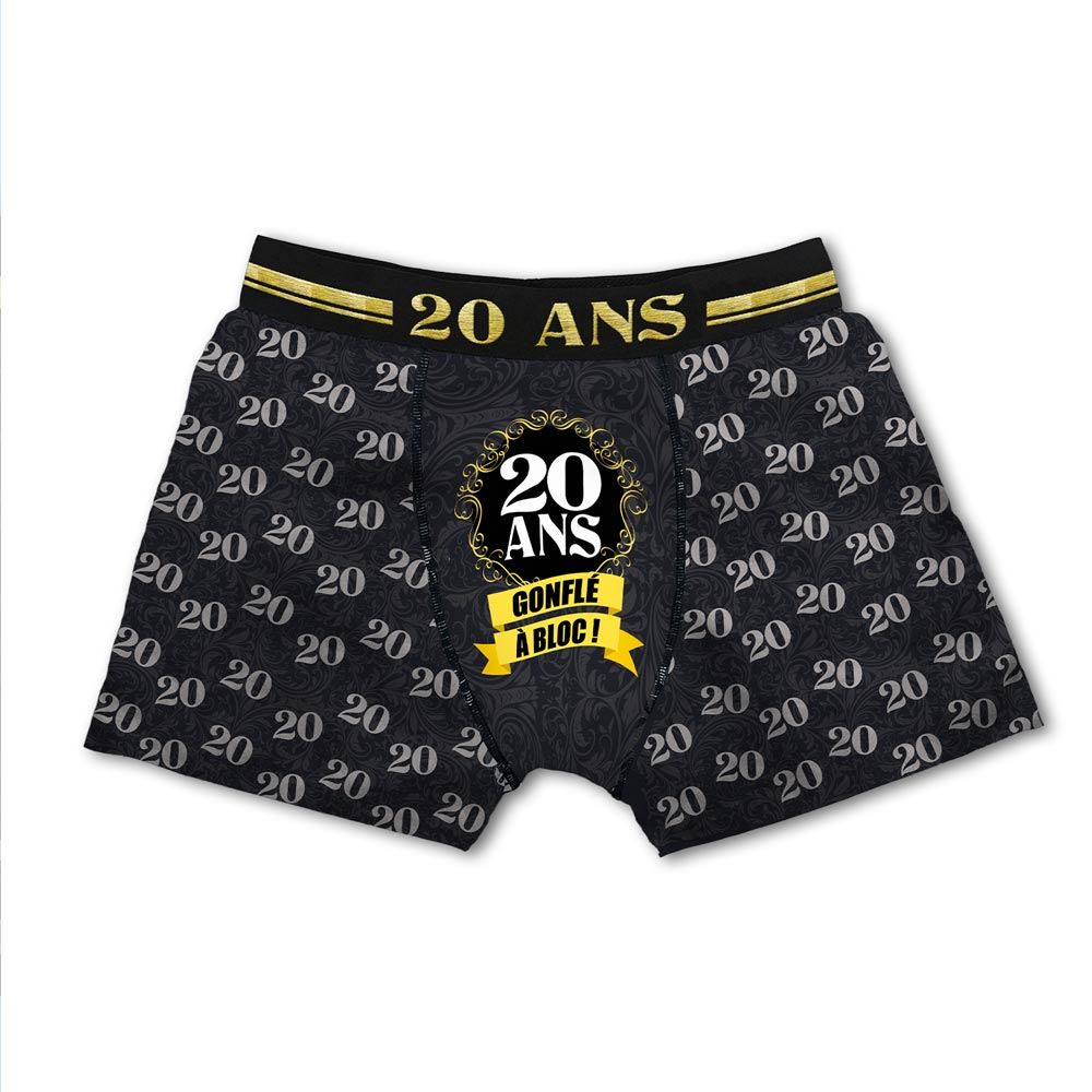 Boxer festif 20ans taille s