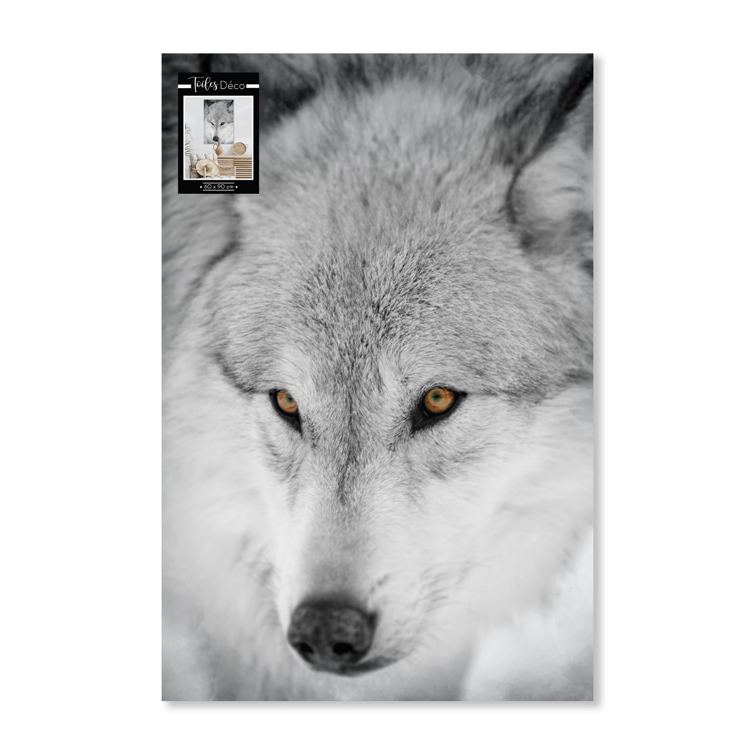 Toile loup 60x90cms