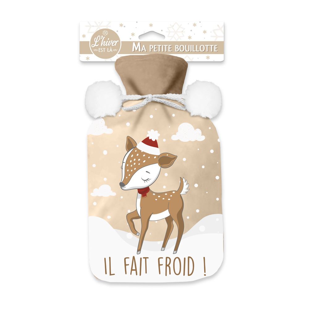 Bouillotte polaire "il fait froid"