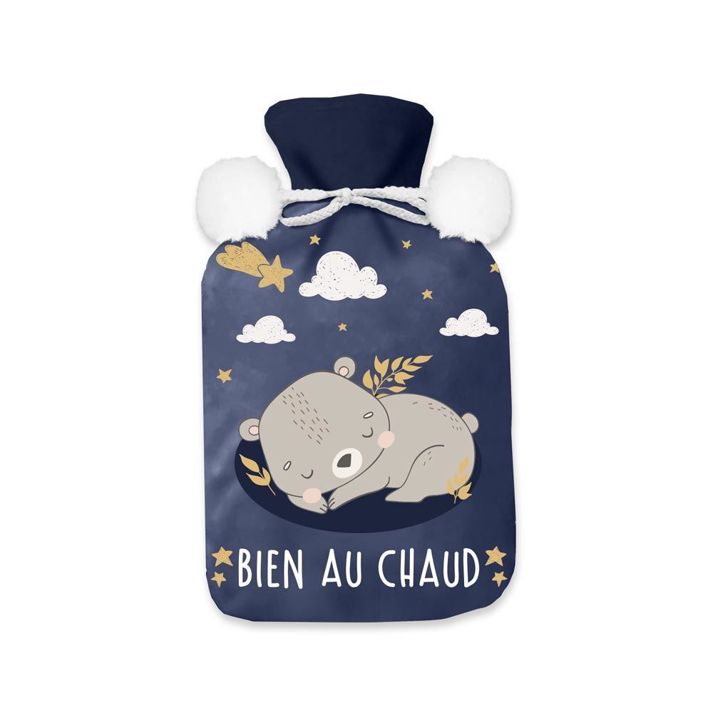 Bouillotte polaire "bien au chaud"