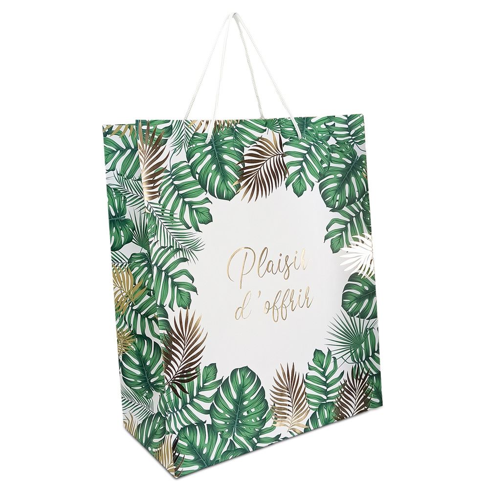 Pochette cadeau plaisir d offrir tropical mm