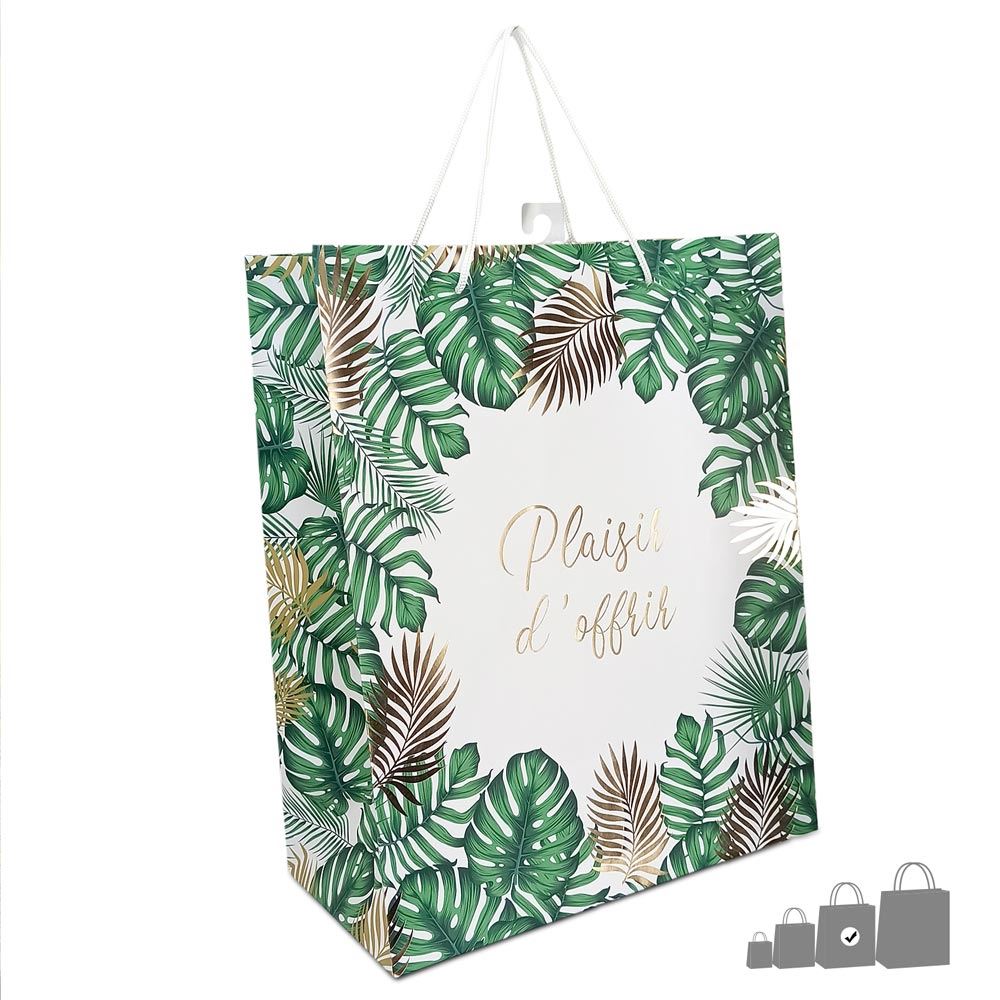 Pochette cadeau plaisir d offrir tropical mm