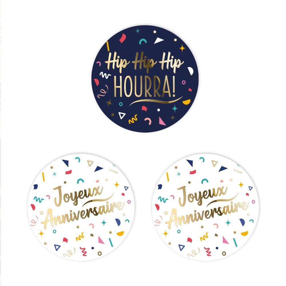 Trio deco de table confettis party