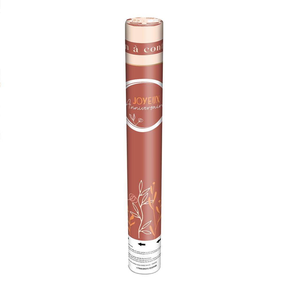 Canon confettis terracotta