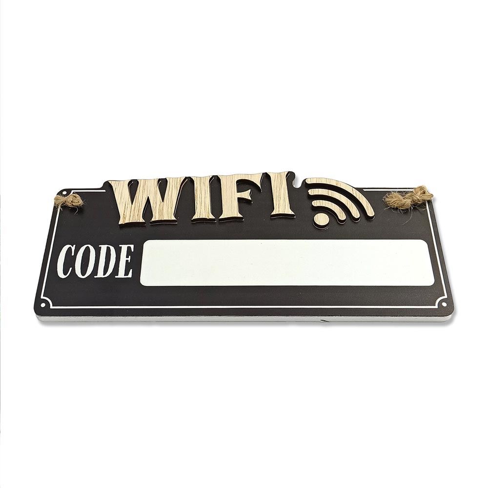 Plaque deco maison "wifi"