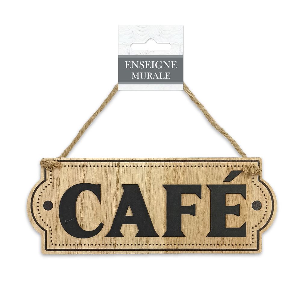 Plaque deco maison "cafe"