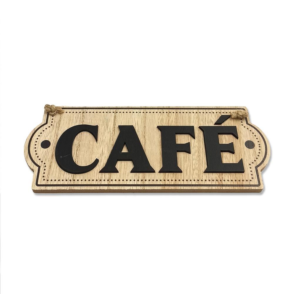 Plaque deco maison "cafe"