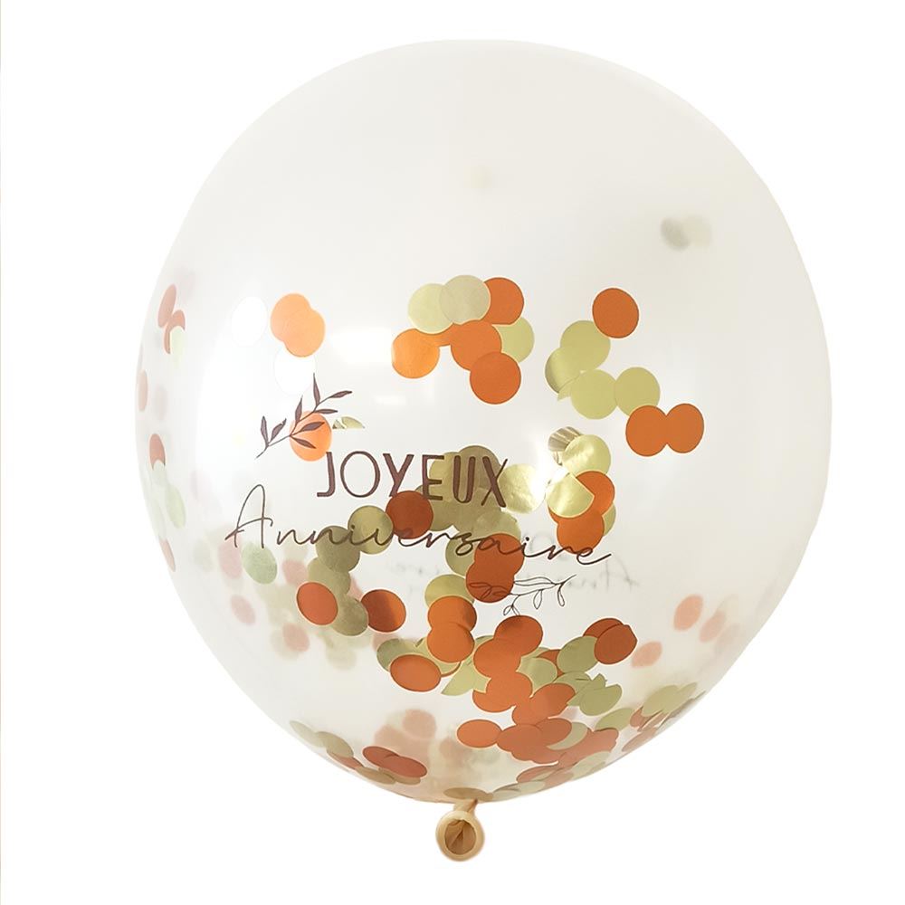 Sachet 6 ballons terracotta