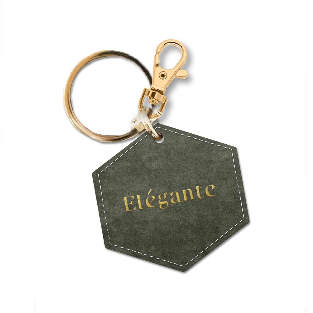 Porte cle velours elegante