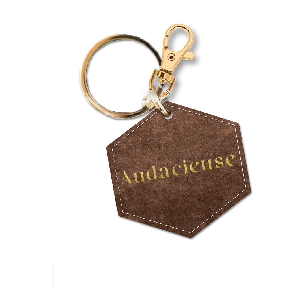 Porte cle velours audacieuse