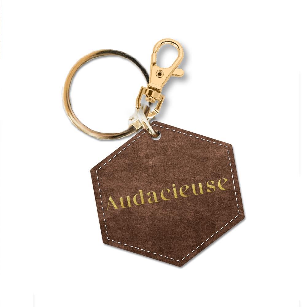 Porte cle velours audacieuse