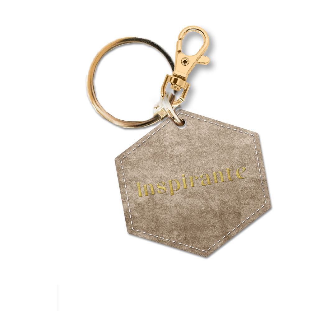Porte cle velours inspirante