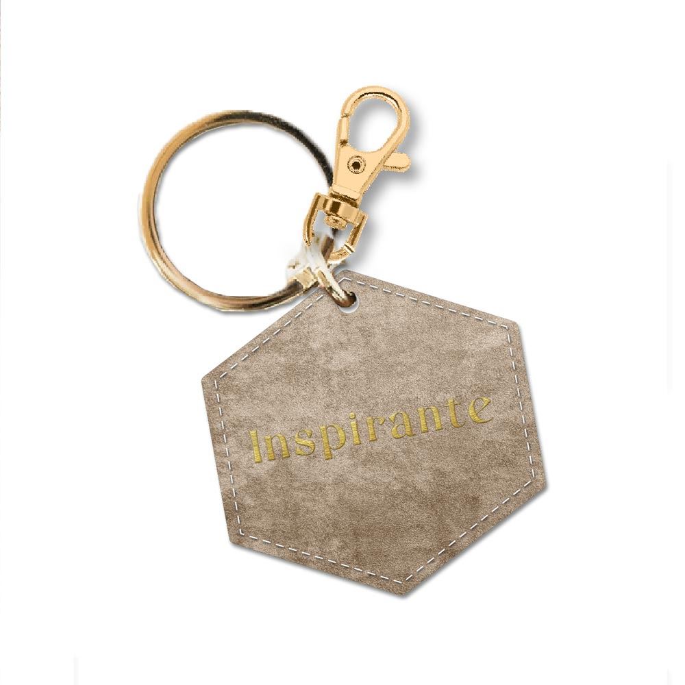 Porte cle velours inspirante