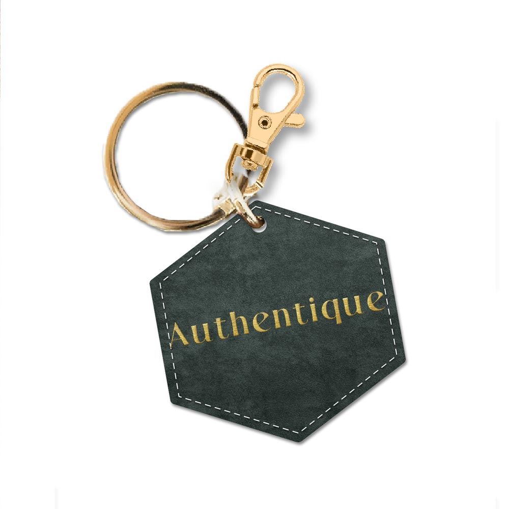 Porte cle velours authentique