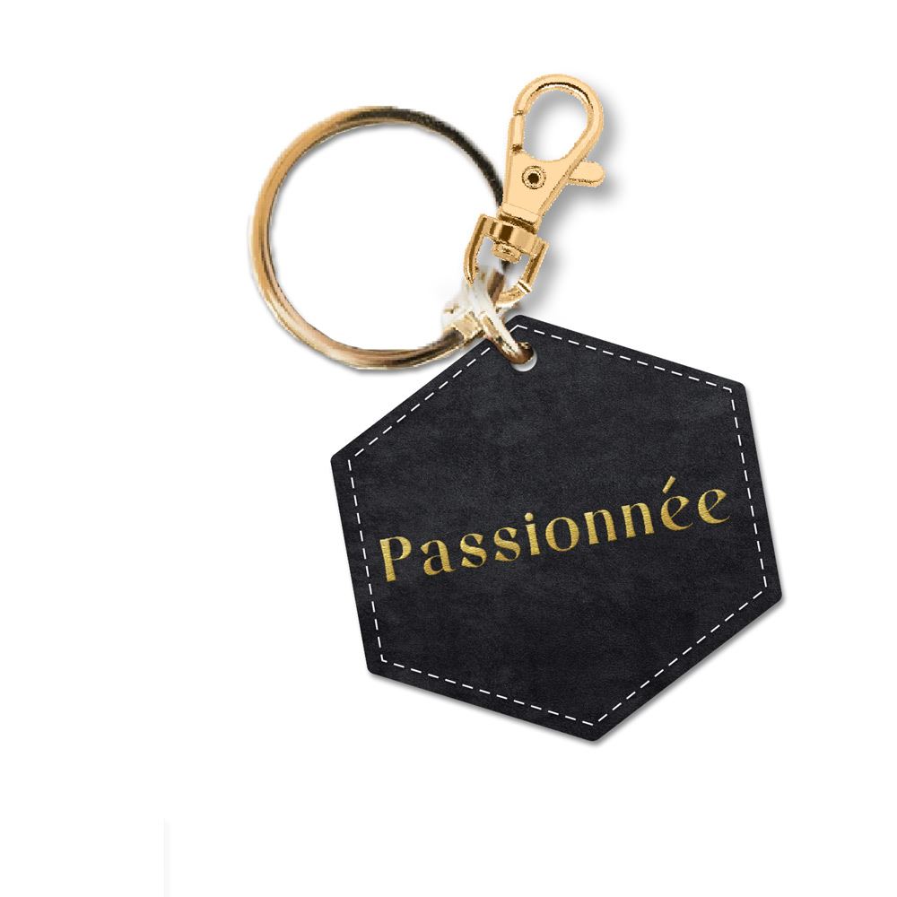 Porte cle velours passionnee
