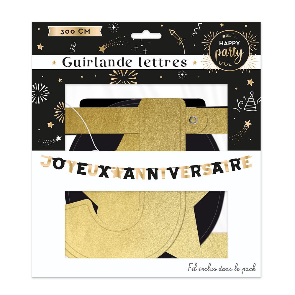 Guirlande lettres happy party