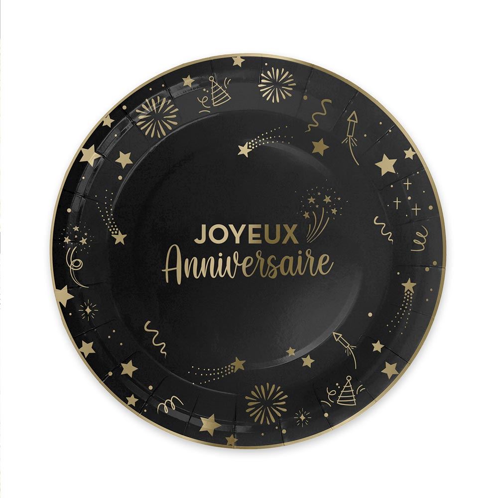 Pack 6 assiettes happy party