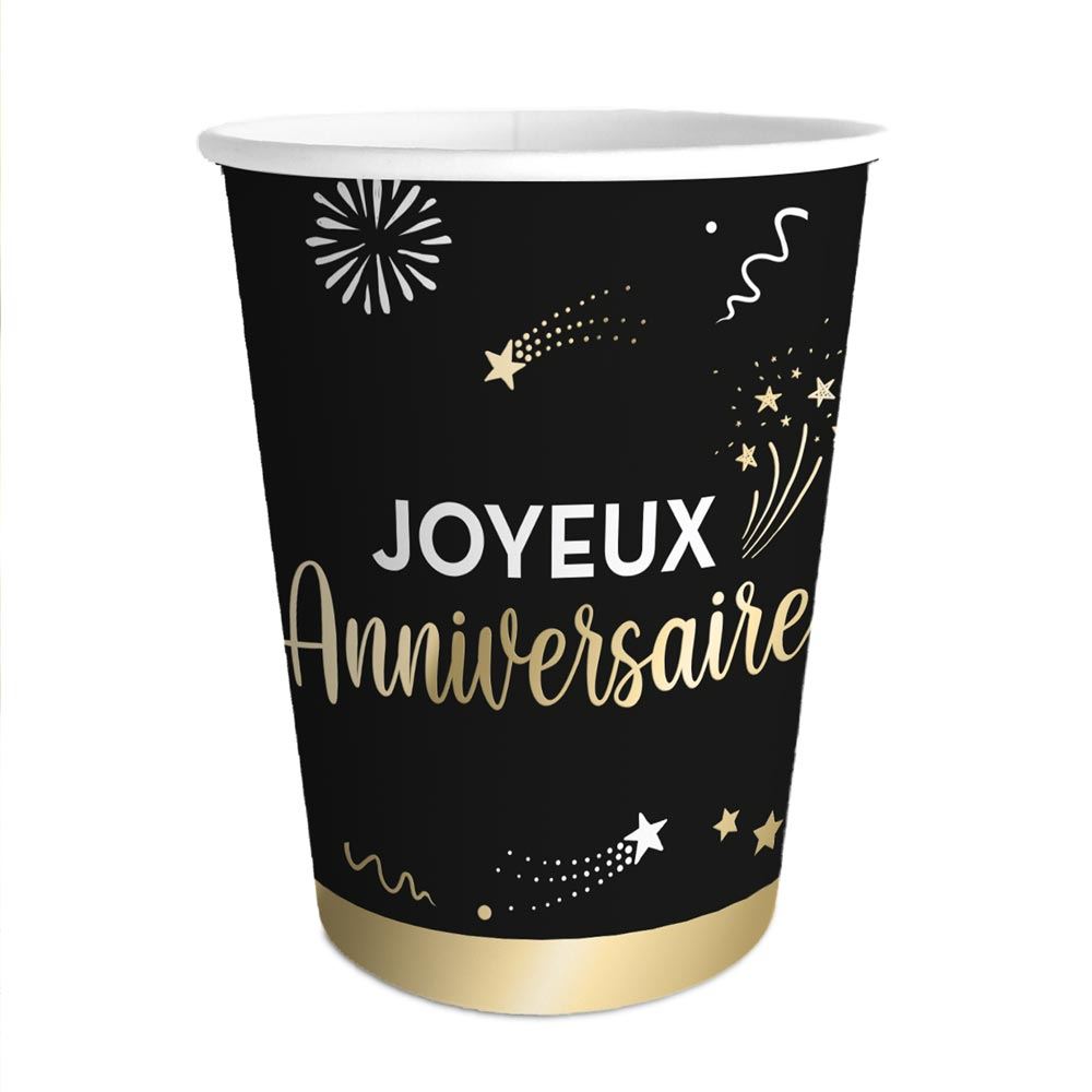 Pack 6 gobelets happy party