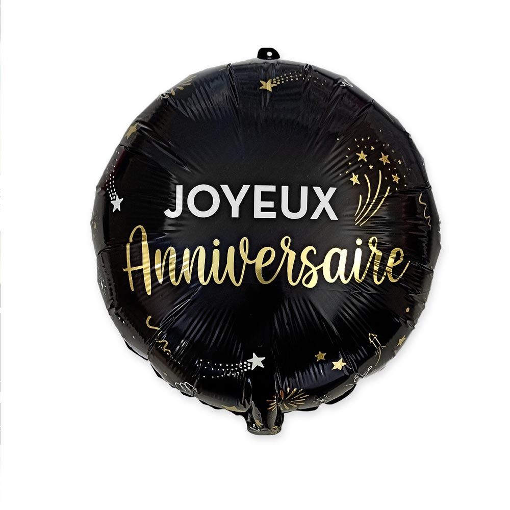 Ballon metal anniversaire happy party