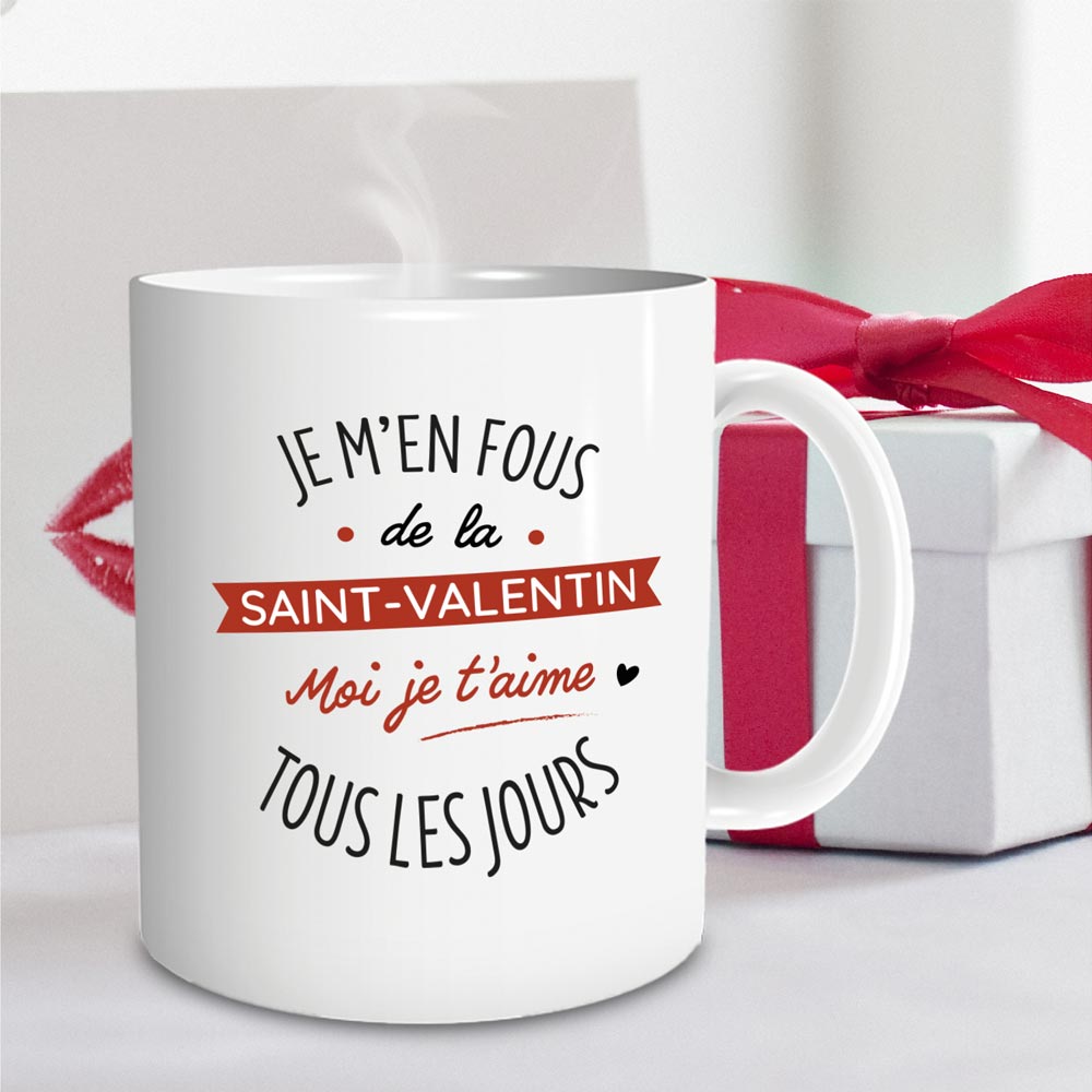 Mug "je m en fous de la saint valentin