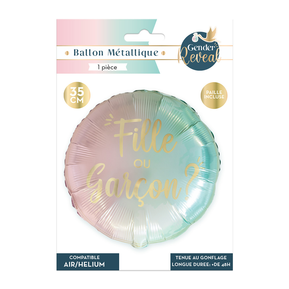 Ballon metal gender reveal