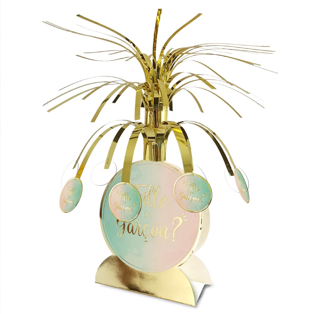 Centre de table gender reveal