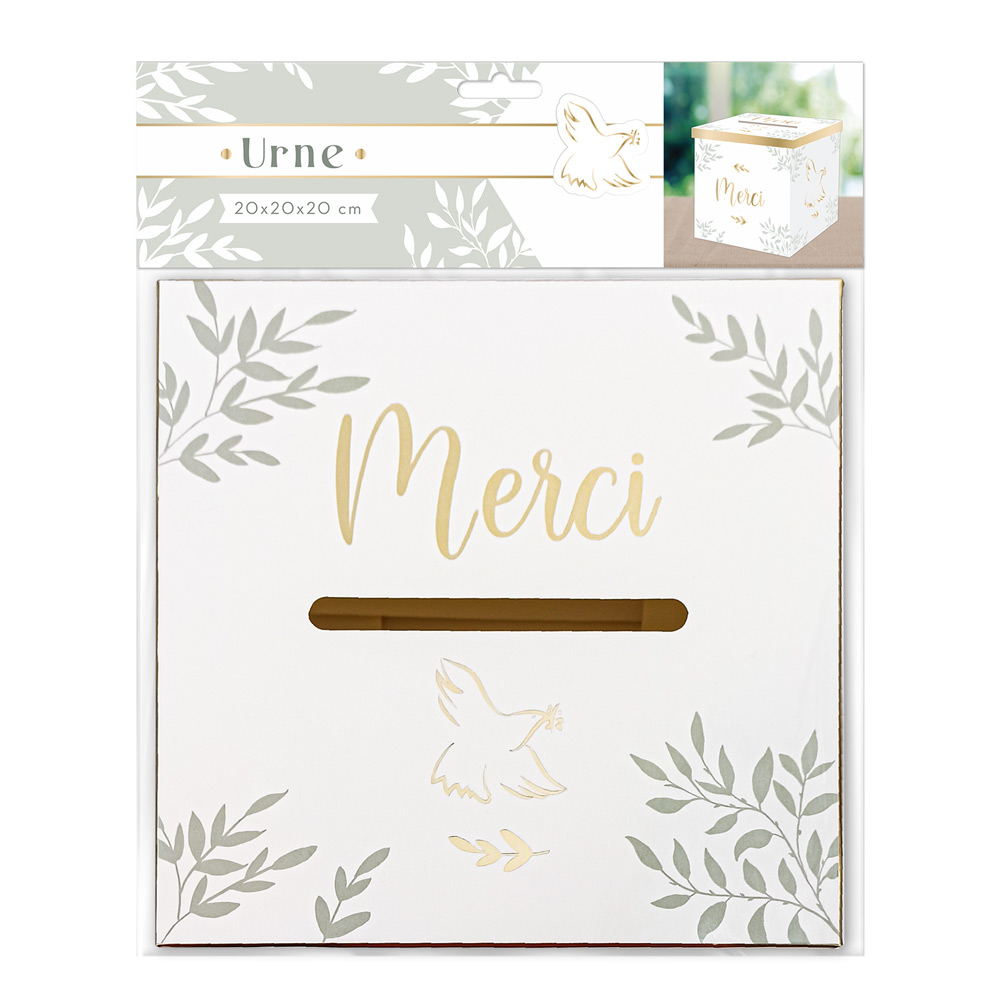 Urne colombe merci
